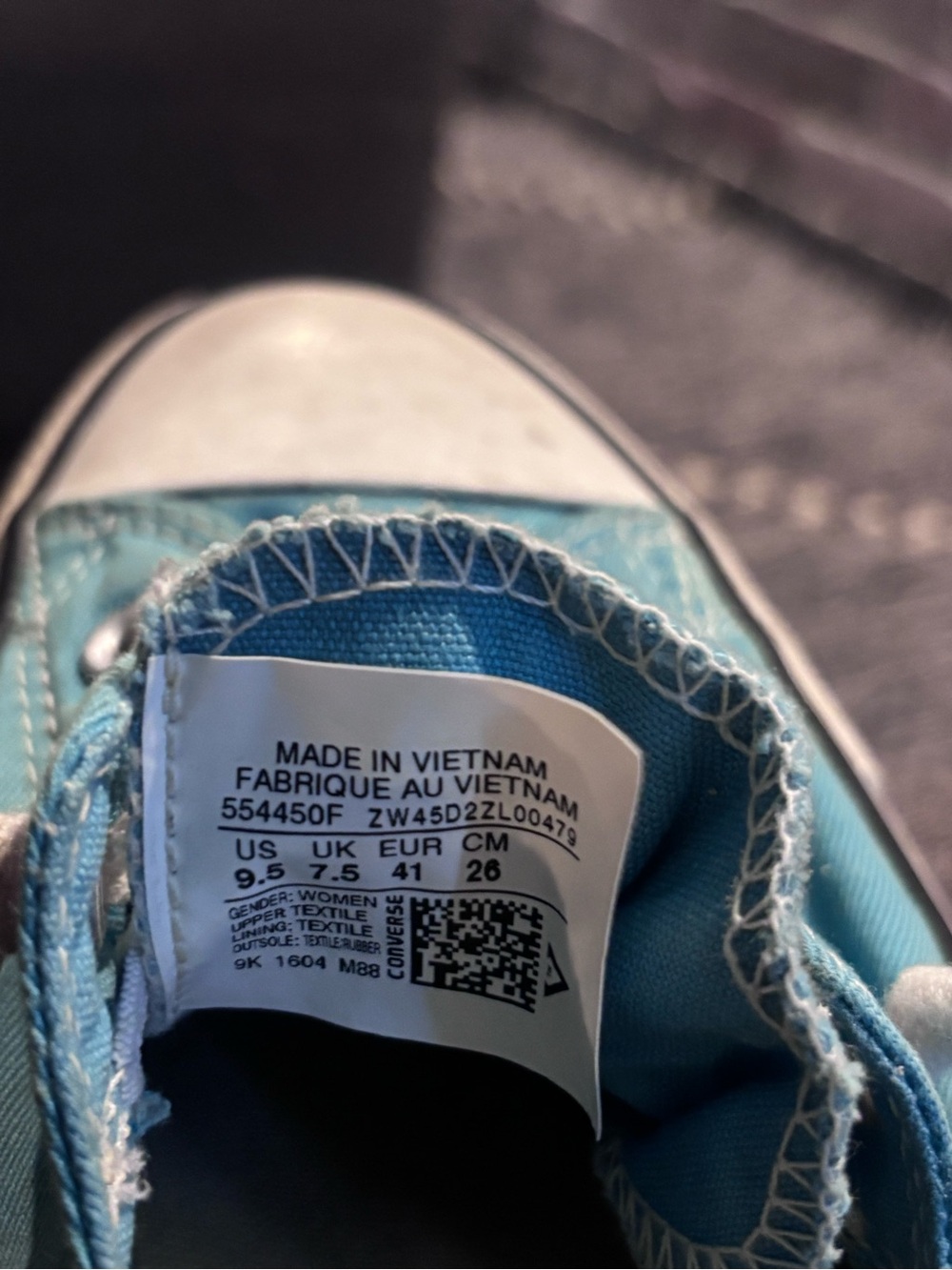 Converse shoreline slip on Low-Top Sneakers in Teal Blue - Picture 5 of 5